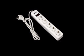 Мережевий фільтр-подовжувач Optima Base 5 1,5m WHITE провід 3*0,75мм2<AXXIS>