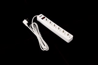 Мережевий фільтр-подовжувач Optima Base 6 3m WHITE провід 3*0,75мм2<AXXIS>