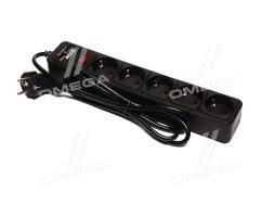 Мережевий фільтр-подовжувач з USB2 Optima Base 5 1,5m BLACK провід 3*0,75мм2 <AXXIS>