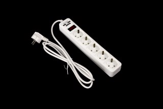 Мережевий фільтр-подовжувач з USB2 Optima Base 5 1,8m WHITE провід 3*0,75мм2 <AXXIS>