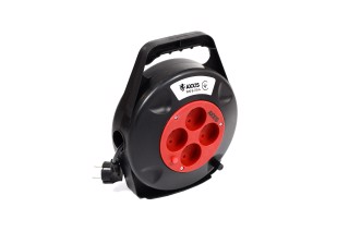 Подовжувач на котушці 10м дріт 2х0,75мм2 <AXXIS>