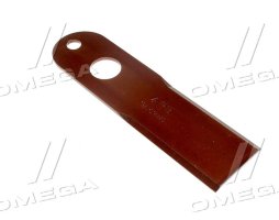 Нож измельчителя неподвижный гладкий JD9670STS (H142141/H215004)190X50X4 (2 отв 12/25мм)(Agri Parts)