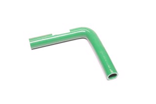 Патрубок радіатора Вантажні Авто СИЛІКОН зелений (кут 90 гр., Dвн/нар = 25/30мм, L = 200х200мм)
