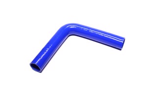 Патрубок радіатора Вантажні Авто Силікон синій (кут 90 гр., Dвн/нар = 40/45мм, L = 250х250мм)