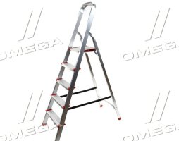 Драбина алюм. 5ступ. висота 159см, до платформи 100см <AXXIS>