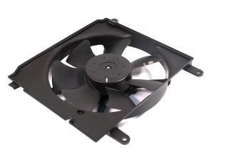 Електровентилятор охолодження радіатора DAEWOO LANOS у зборі з дифузором (DECARO)