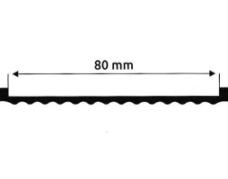 Прокладання хомута кріплення бака паливного 80 MM (10 M) (TEMPEST)