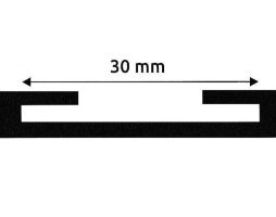 Прокладання хомута кріплення бака паливного 30 MM (10 M) (TEMPEST)