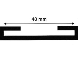 Прокладка хомута кріплення бака паливного 40 MM (10 M) (TEMPEST)