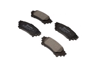 Колодка гальм. диск. LEXUS RX, TOYOTA PRIUS задн. (вир-во BREMBO)