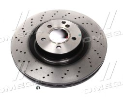 Диск гальмівний MB (W221) E420 E500 06-, S320-500 05 - передн. (вир-во BREMBO)