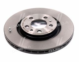 Диск гальмівний AUDI A3, SEAT LEON, TOLEDO, SKODA, VW, передн. вент. (вир-во BREMBO)