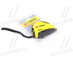 Рулетка сталева стрічка 5 м/19 мм (TOPEX)