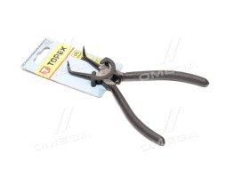 Щипці для стопорних кілець, 175 мм, для внутрішніх/загнутих (TOPEX)