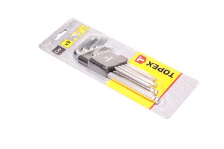 Ключі шестигранні 1.5-10 мм, набір 9шт.*1 уп. (TOPEX)