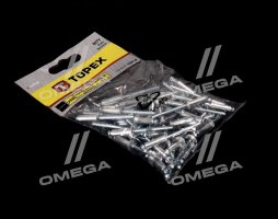 Заклепки алюмінієві 4.8 мм х 14,5 мм, 50 шт.*1 уп. (TOPEX)