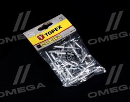 Алюмінієві заклепки 4.8 мм х 18 мм, 50 шт.*1 уп. (TOPEX)