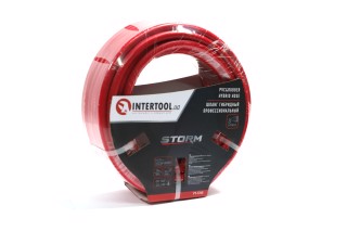 Шланг гібридний, професійний, 20 атм, 6*11мм, 15м з латунними швидкороз'ємами STORM(INTERTOOL) PT-1765 Intertool