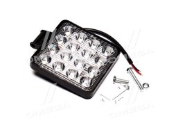 Фара LED квадратна 48W 6000K (16 діодів) (10.5см х 10.5см х 1.5см) <ДК>