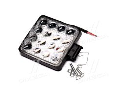 Фара LED квадратна 48W 6000K (16 діодів) (10.5см х 10.5см х 1.5см) 3D лінза <ДК>