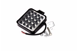 Фара LED квадратна 48W (16 діодів) (8.5см х 8.5см х 1.5см) 3D лінза Mini <ДК>