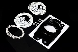 Р/к головки блоку двигуна КАМАЗ Євро (5 найм.) (чорна гума, силіконові кільця)