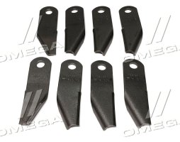 Нож измельчителя подвижный гладкий с лопатками (4пр+4л) (AH203131/AH201062/AH160606) (JD)