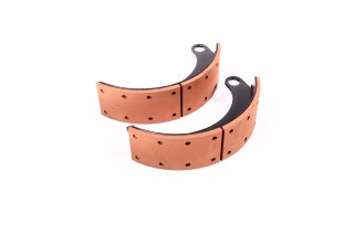 Колодка гальм. ГАЗ 3307, 3309, 4301 задн. з накл. (2шт) (вир-во Трібо)