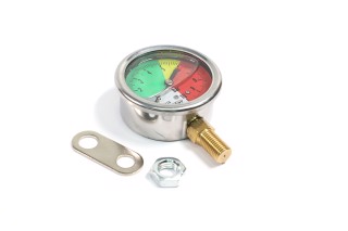 Манометр гліцериновий 10 bar, з кріпленням <RIDER>