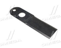 Ніж подрібнювача нерухомий JD9670STS гладкий 190X50X3 (H142141/H215004 (2 отв d=12, D=25мм) (MWS)