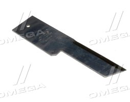 Нож измельчителя не подвижный JD глад. 198,5х50/32х3 d=6 (HXE13023/Z59020/D49018300/80746805) (MWS)