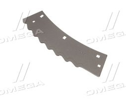 Нож измельчителя кукурузных жаток Claas RU450 левый с наплавкой 368х122х3мм (996310.0) (MWS)