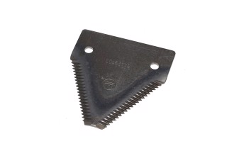 Сегмент ножа жатки NH 84,3x76x2,7; d=6,5мм. серед насічка, 19 зубів(84429103,2513148,321219850)(MWS)