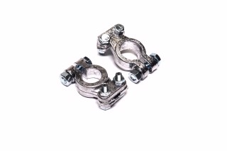 Клемма ремонтная легковая /прямая планка/ (свинец) (Алфавит)