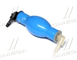 Груша підкачування палива 8 мм СИЛІКОНОВА (з двох сторін кутовий штуцер 90° в один бік)