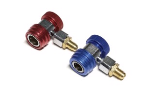 Швидкознімні заправнi муфти для автокондиціонерів з перехідником під шланг 1/4 <AXXIS>