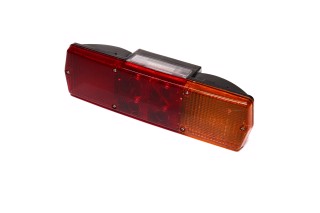 Ліхтар КАМАЗ, МАЗ, ГАЗ задній лівий ФП 130В (скло на 6 болтів, старого зразка, без лампочок)