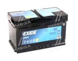 Акумулятор 82Ah-12v Exide AGM (315х175х190),R,EN800