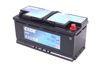 Акумулятор 106Ah-12v Exide AGM (392х175х190),R,EN950