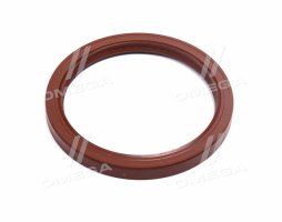 Сальник вала колінчастого ЯМЗ ДВУБОРТНИЙ реверсний КОРИЧНЕВИЙ (140х170х16-2.2, гума NBR) (DETALKA)