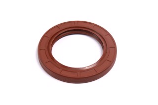 Сальник вала колінчастого ЯМЗ ДВУБОРТНИЙ праве обертання (64х95х10-2.2, гума NBR) (DETALKA)