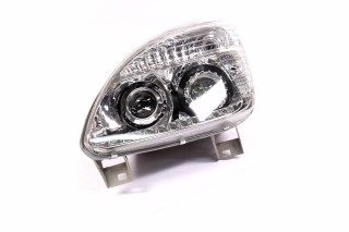 Фара ГАЗ 3302 (капля) LED н.о. лев. (пластик, с линзами и ДХО) <ДК> Распродажа