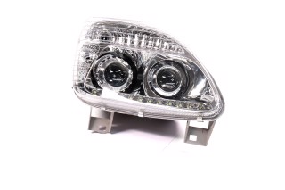 Фара ГАЗ 3302 (капля) LED н.о. прав. (пластик, с линзами и ДХО) <ДК> Распродажа