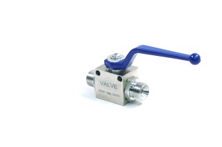 Кран гідравлічний кульовий 2-х ходовий S27-S27 (М22х1.5-М22х1.5) (Дорожня карта)