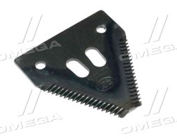 Сегмент ножа жатки JD600, 80х76х3; d=6мм. середня насічка, 17 зубів(AZ40032/06503530/AZ41727)(Ri.ma)