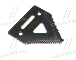 Сегмент ножа жатки JD900, 82,5х76х3мм. d=6мм. крупная насечка, 15 зубов (H207929,  H160251) (Ri.ma)