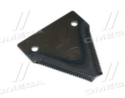 Сегмент ножа жатки Case 3020, 80х76х3мм. d=6,2мм. мелкая насечка, 26 зубов(87728899/47980548)(Ri.ma)