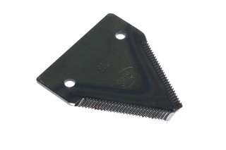 Сегмент ножа жатки Claas 84х76х3мм. d=6,5мм. мелкая насечка, 25 зубов (611203.1/666741) (Ri.ma)