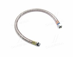 Шланг гальмівний ЗІЛ 130 (PTFE нержав. оплетка, L=650 мм, гайка М20х1,5-штуцер К1/4) ПРЕМІУМ