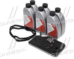 Комплект для заміни оливи FEBI 33889 6x1L, фільтр АКПП, прокладка (опис у примітці)